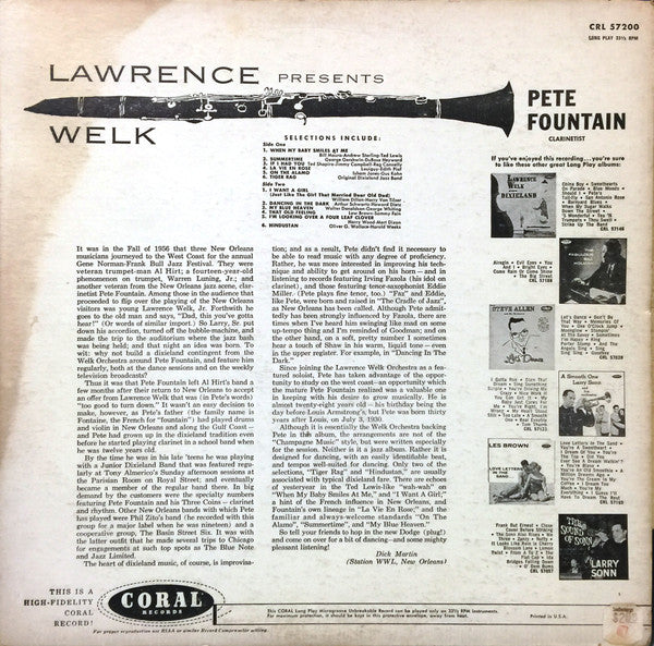 Pete Fountain - Lawrence Welk Presents Pete Fountain
