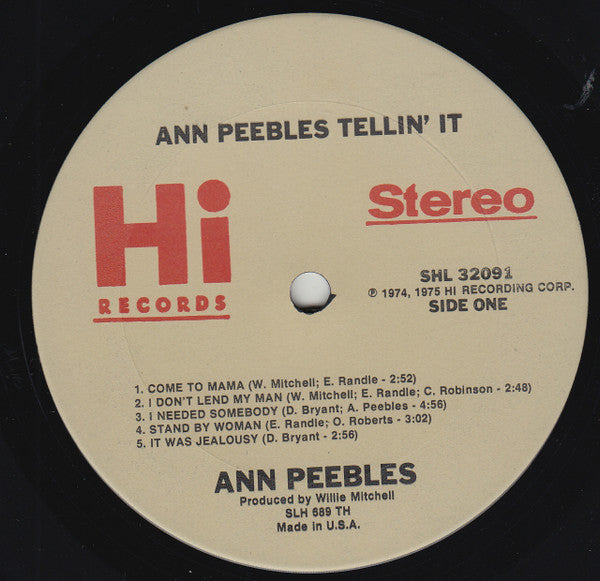 Ann Peebles - Tellin' It