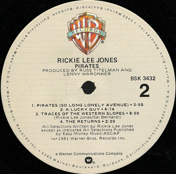 Rickie Lee Jones - Pirates