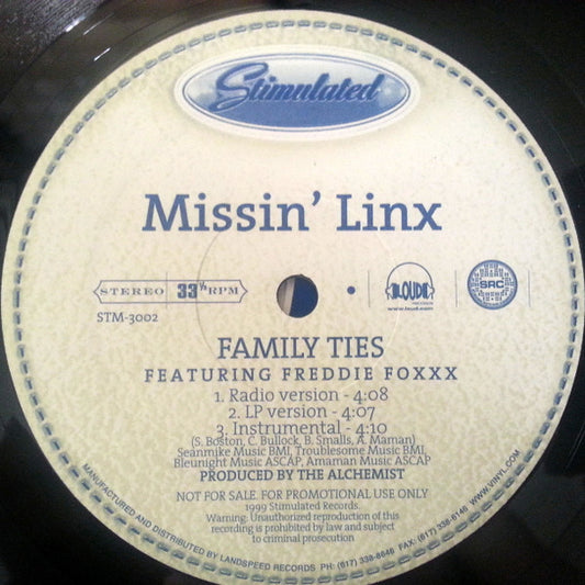 Missin' Linx - Family Ties