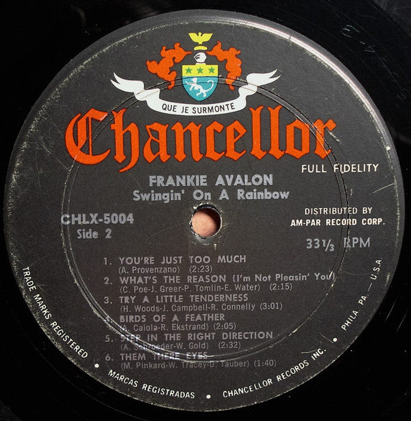 Frankie Avalon - Swingin' On A Rainbow