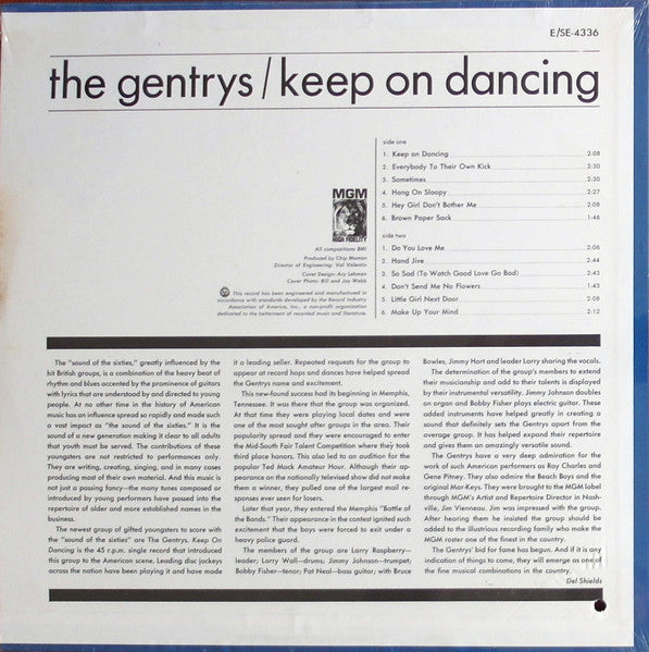 The Gentrys - Keep On Dancing