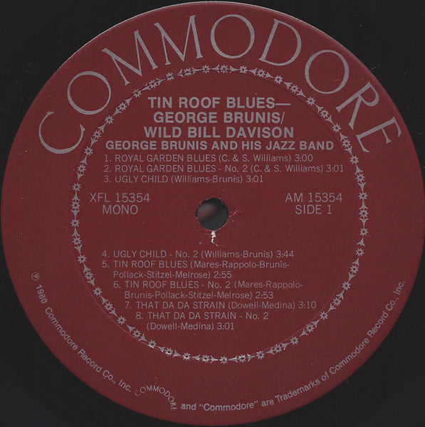 George Brunies And His Jazz Band - Tin Roof Blues