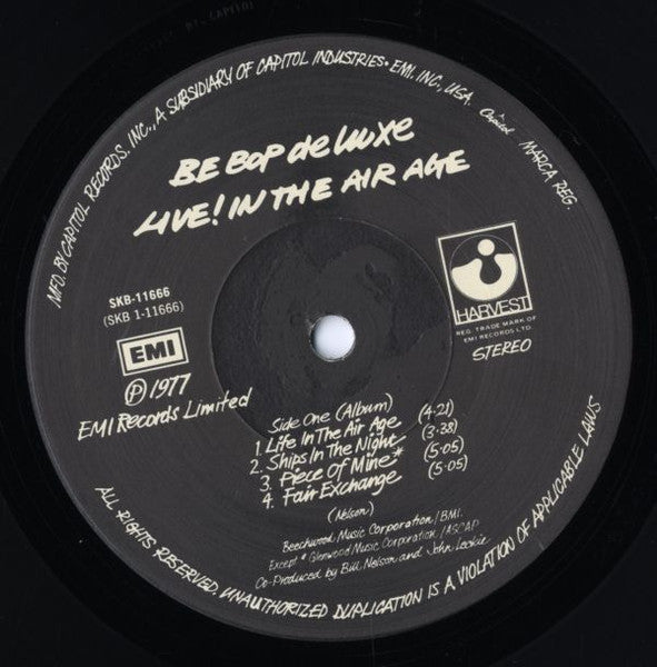 Be Bop Deluxe - Live! In The Air Age