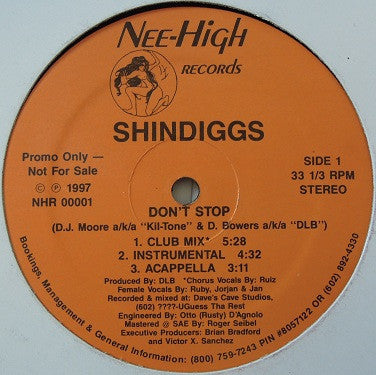 Shindiggs - Don't Stop