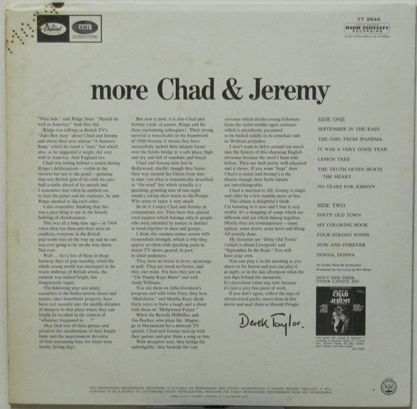 More Chad & Jeremy