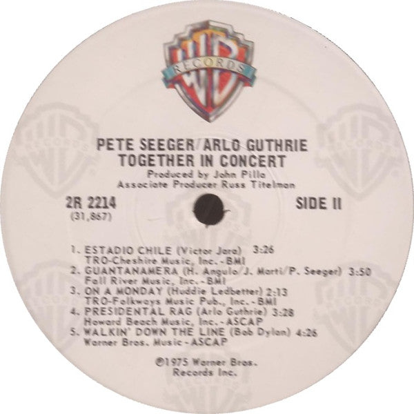 Pete Seeger - Pete Seeger & Arlo Guthrie Together In Concert