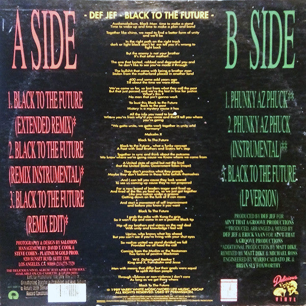 Def Jef - Black To The Future