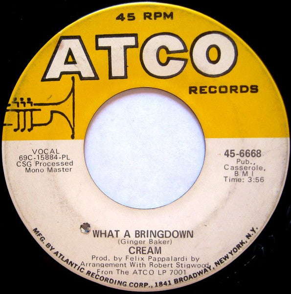 Cream (2) - Badge / What A Bringdown
