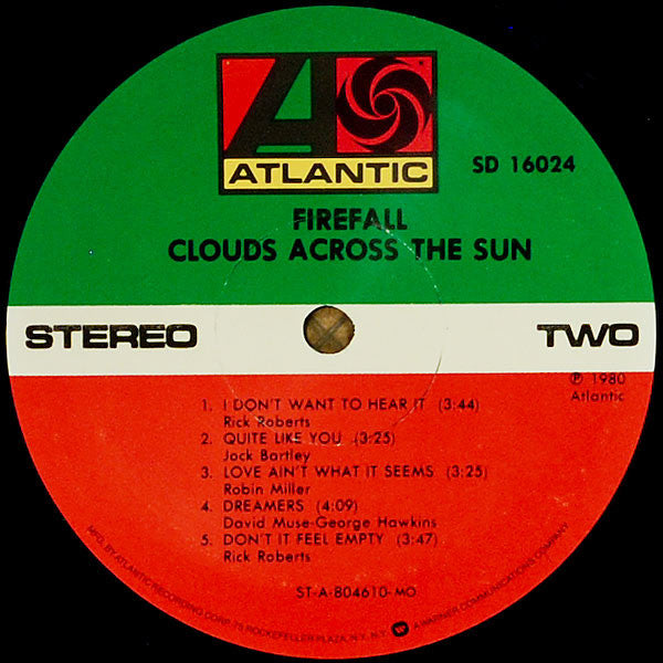 Firefall - Clouds Across The Sun