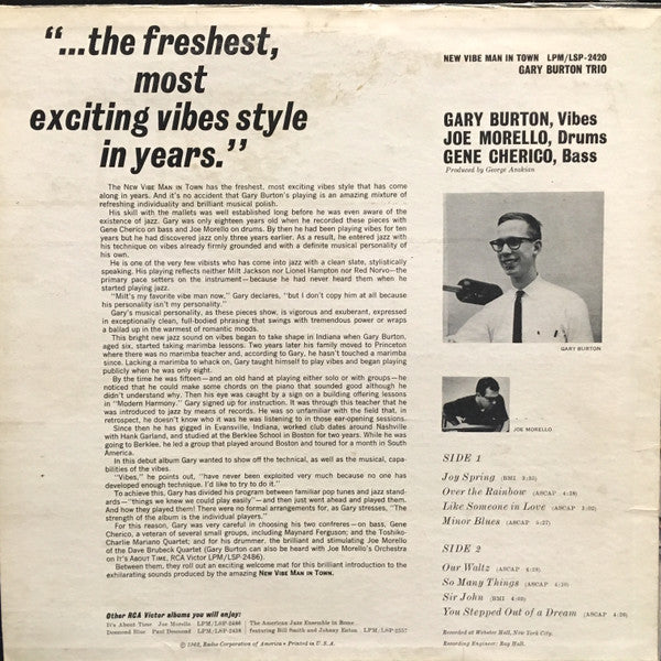 Gary Burton - New Vibe Man In Town