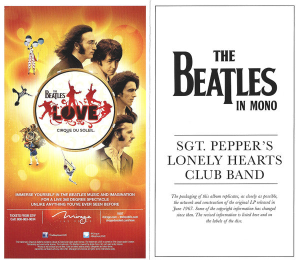 The Beatles - Sgt. Pepper's Lonely Hearts Club Band (2014, 180g, Special Cut, Mono)