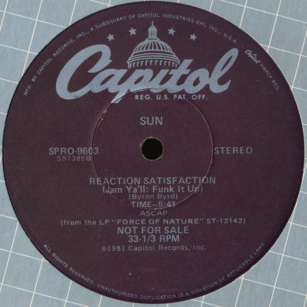 Sun (7) - Reaction Satisfaction (Jam Ya'll: Funk It Up)