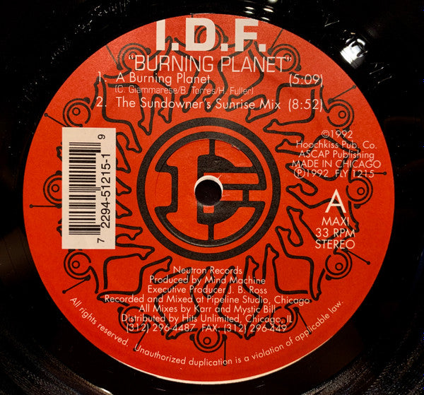 I.D.F. (2) - Burning Planet / Open Your Mind