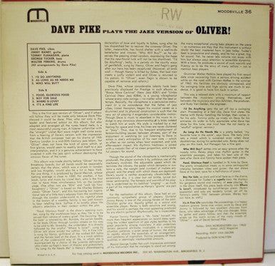 Dave Pike - Plays The Jazz Version Of Oliver!