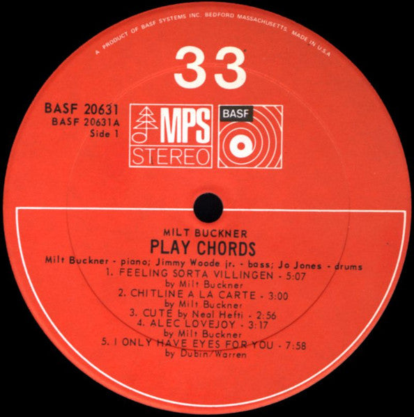 The Milt Buckner Trio - Play Chords