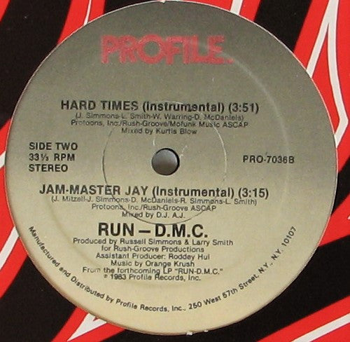 Run-DMC - Hard Times / Jam-Master Jay