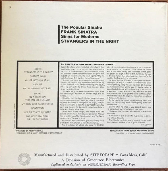 Frank Sinatra - Strangers In The Night