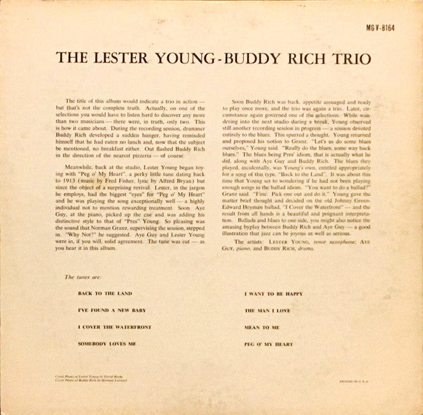 Lester Young-Buddy Rich Trio - The Lester Young Buddy Rich Trio