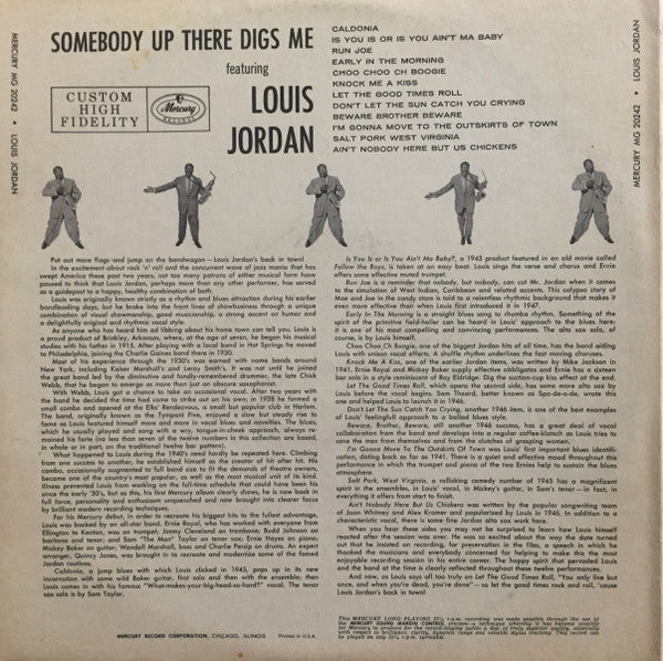 Louis Jordan - Somebody Up There Digs Me