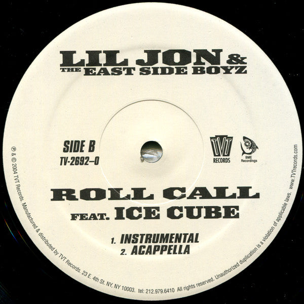 Lil' Jon & The East Side Boyz - Roll Call