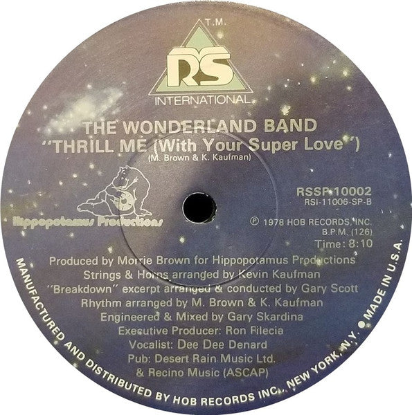 The Wonderland Band - Superman / Thrill Me (With Your Super Love)