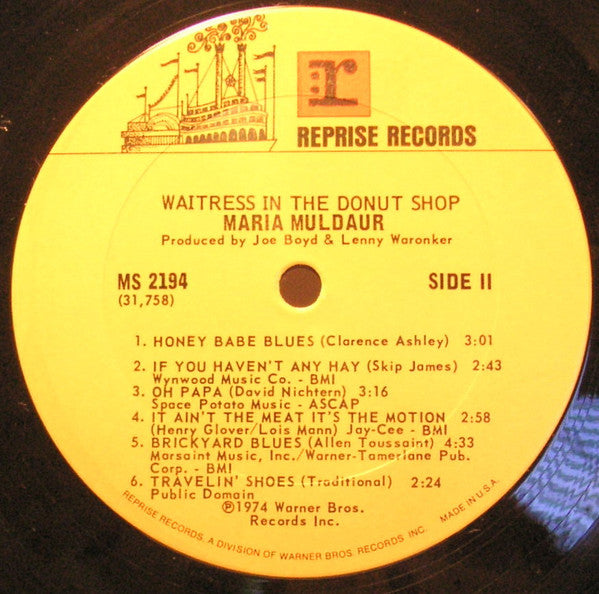 Maria Muldaur - Waitress In A Donut Shop