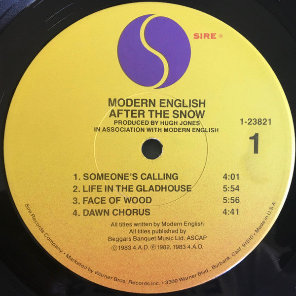 Modern English - After The Snow