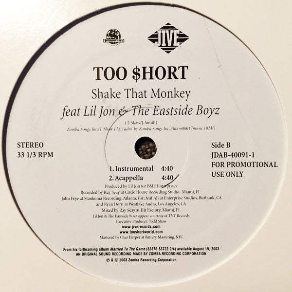 Too Short - Shake That Monkey