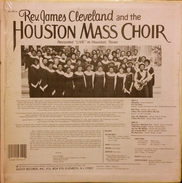 Rev. James Cleveland - For The Prize