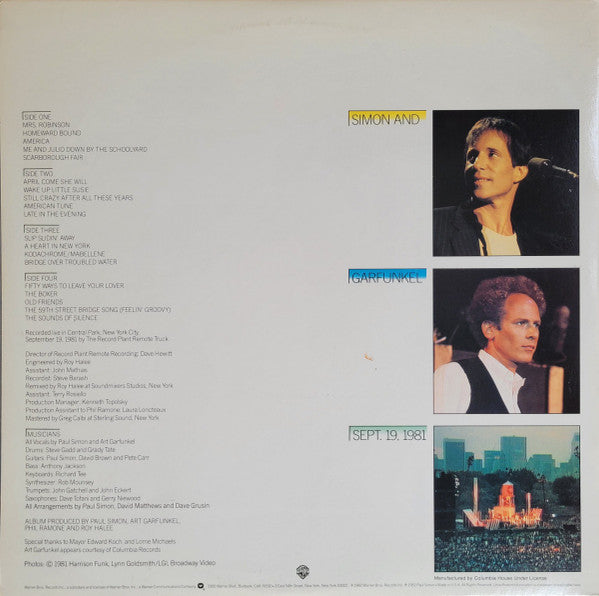 Simon & Garfunkel - The Concert In Central Park