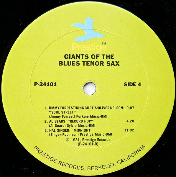 Various - Giants Of The Blues Tenor Sax