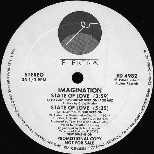 Imagination - State Of Love