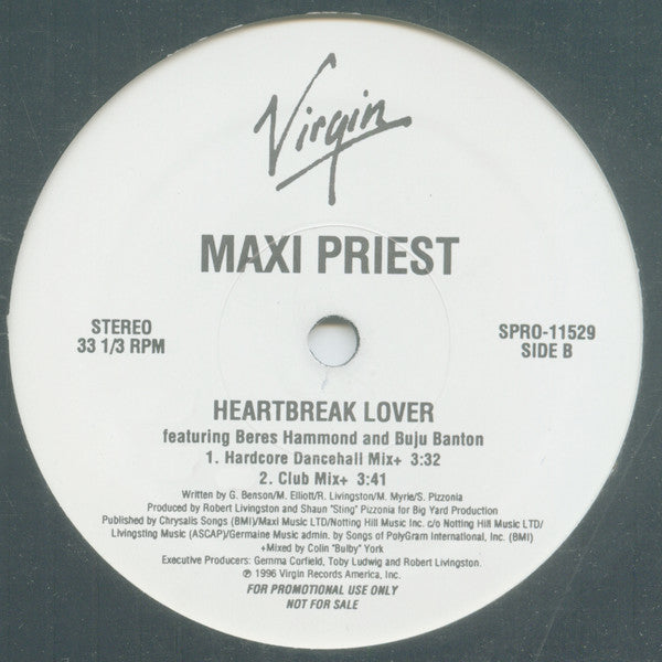 Maxi Priest - Heartbreak Lover / That Girl
