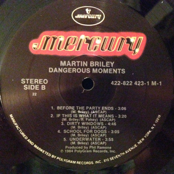 Martin Briley - Dangerous Moments