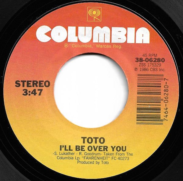 Toto - I'll Be Over You