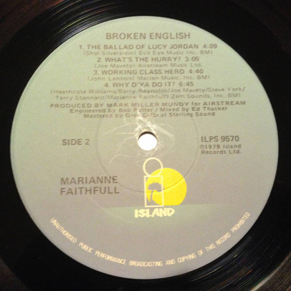 Marianne Faithfull - Broken English