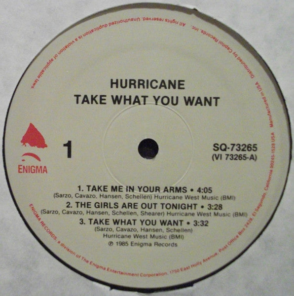 Hurricane (9) - Take What You Want