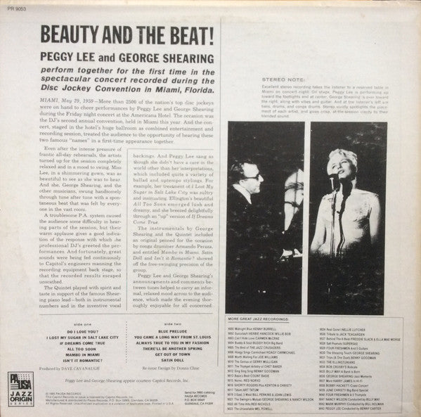 Peggy Lee - Beauty And The Beat!