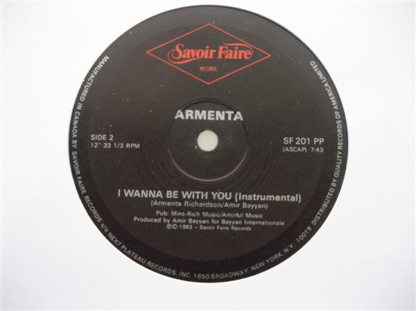 Armenta - I Wanna Be With You
