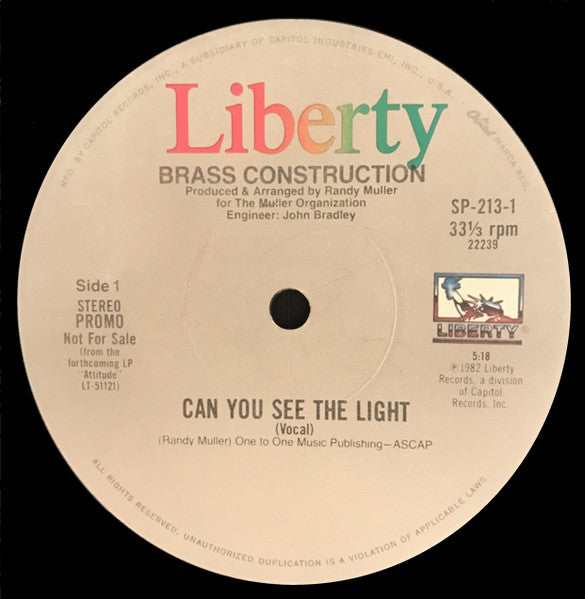 Brass Construction - Can You See The Light