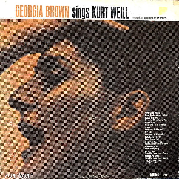 Georgia Brown - Sings Kurt Weill