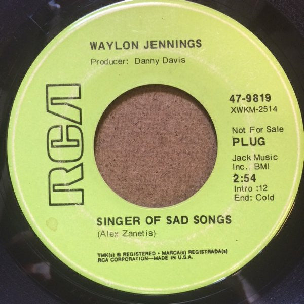 Waylon Jennings - Singer Of Sad Songs / Lila