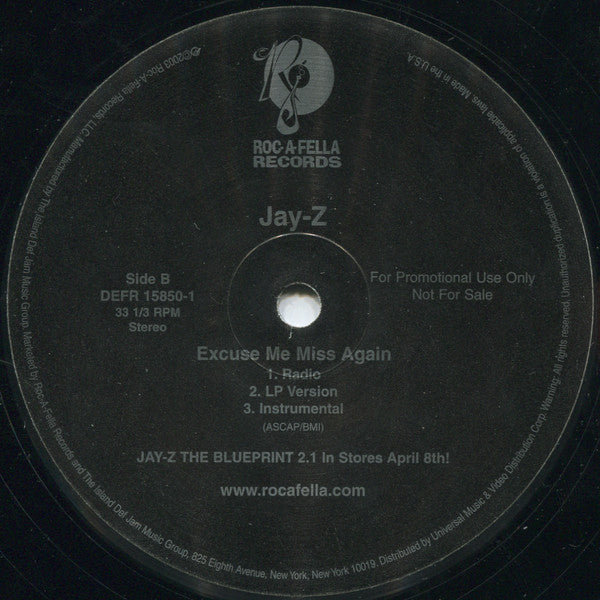 Jay-Z - Stop / Excuse Me Miss Again