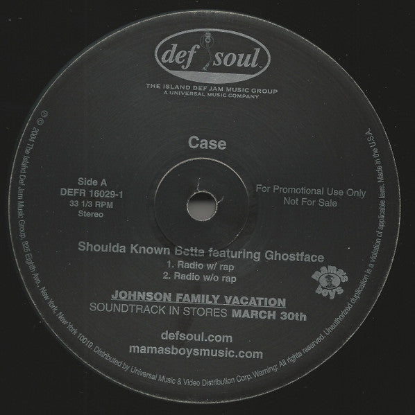 Case - Shoulda Known Betta