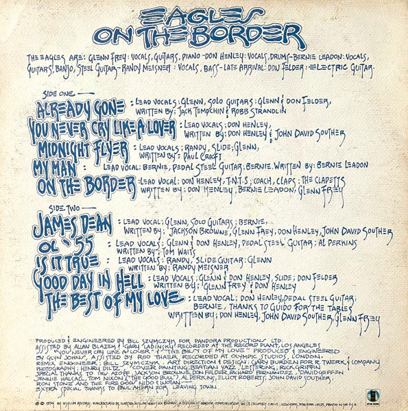 Eagles - On The Border