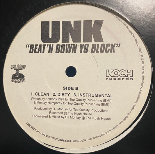 DJ Unk - 2 Step / Beat'n Down Yo Block