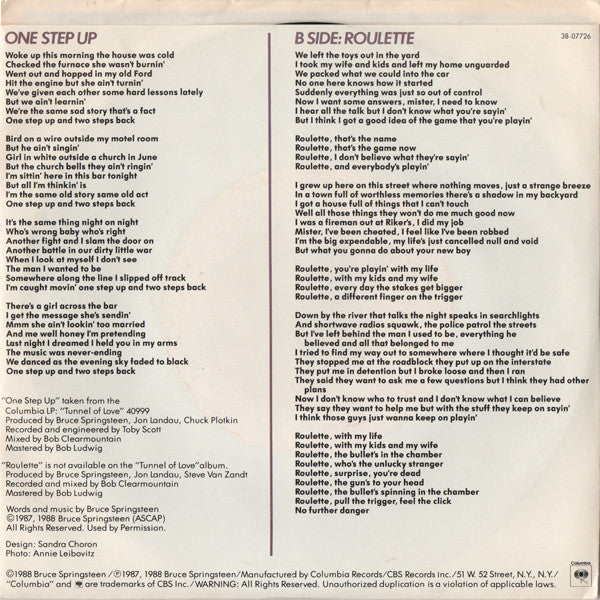 Bruce Springsteen - One Step Up