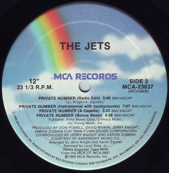 The Jets - Private Number (12" Version)