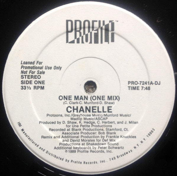 Chanelle - One Man